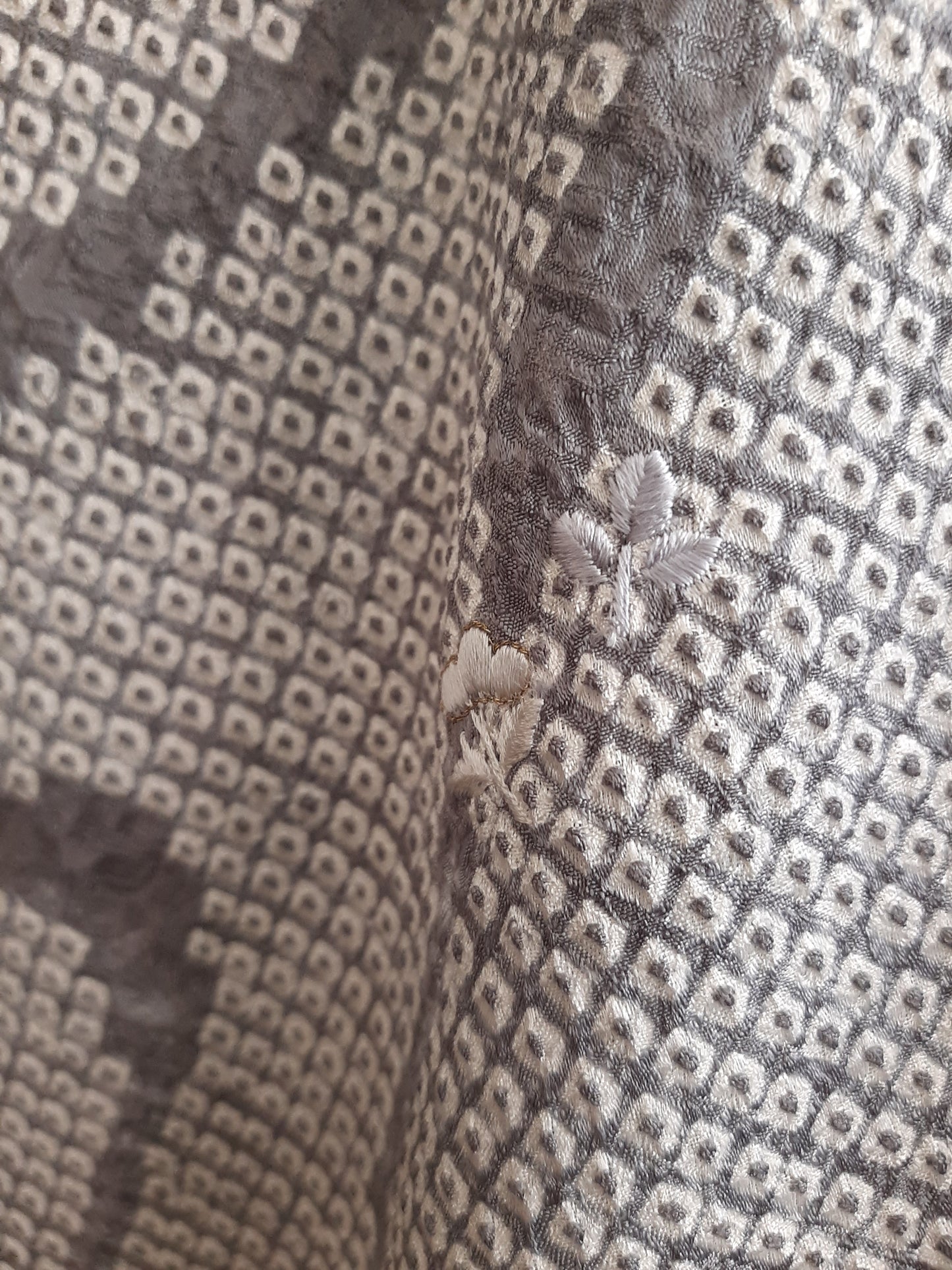 Vintage Kimomo Shibori Silk Dress
