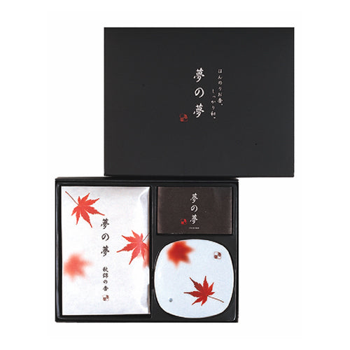 Nippon Kodo Yume-No-Yume (Dream of Dreams) - Incense and Ceramic Plate (akinishiki)