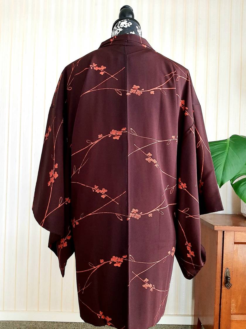 Japanese Vintage Silk Haori, Kimono jacket