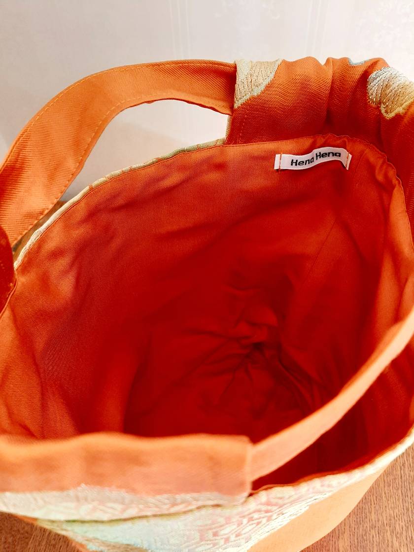 Vintage Silk Obi Bag (orange)