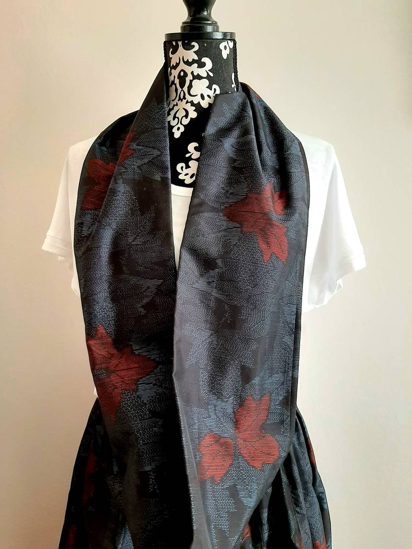Vintage kimono silk snood
