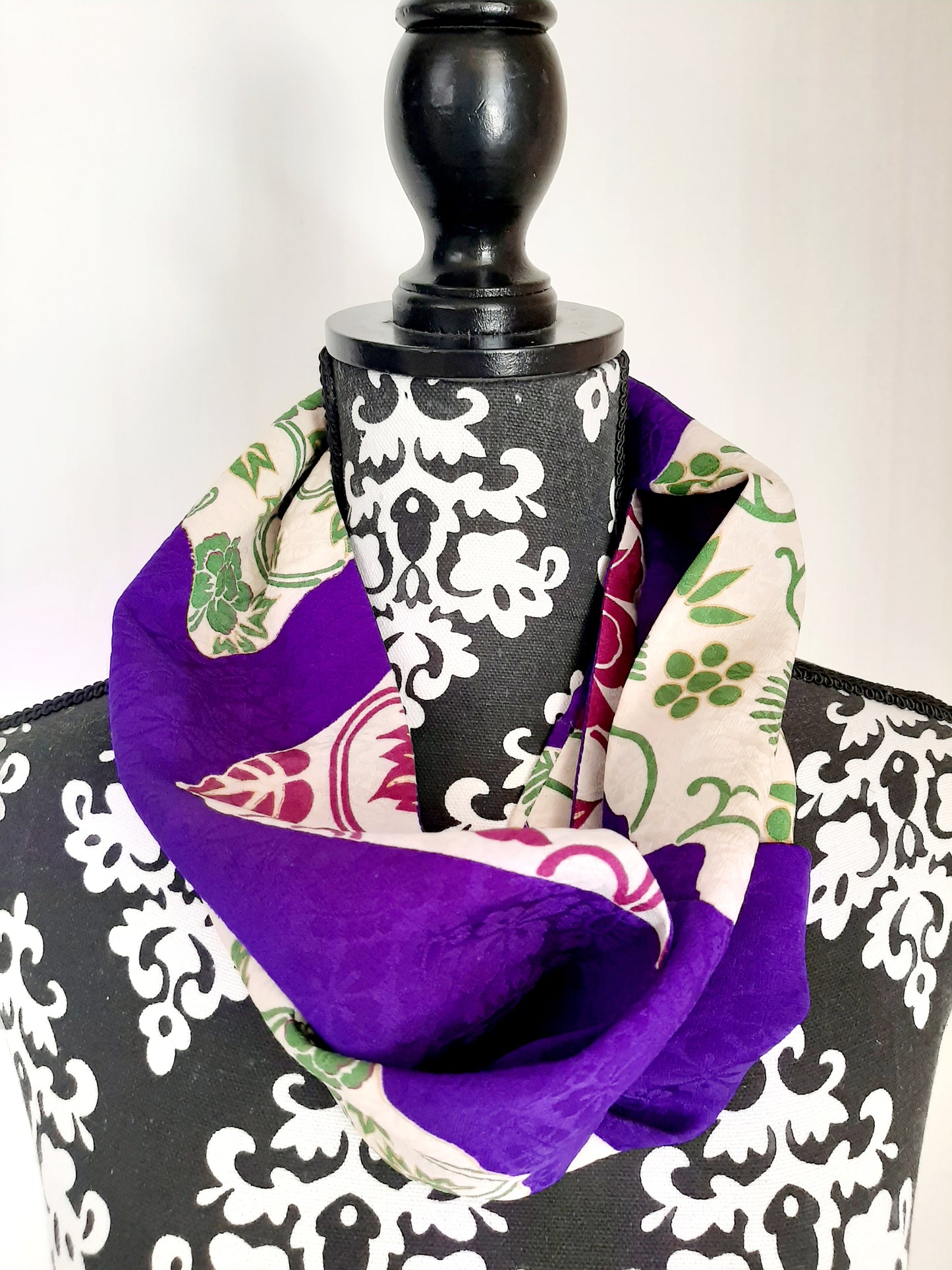 Vintage kimono silk snood