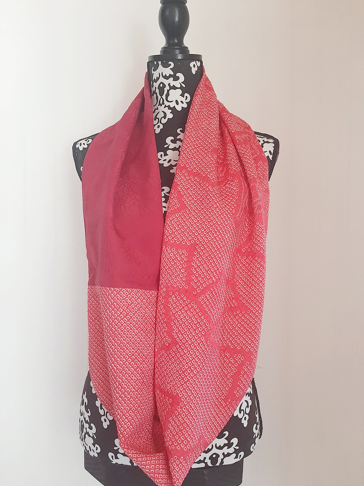 Vintage kimono Shibori silk snood