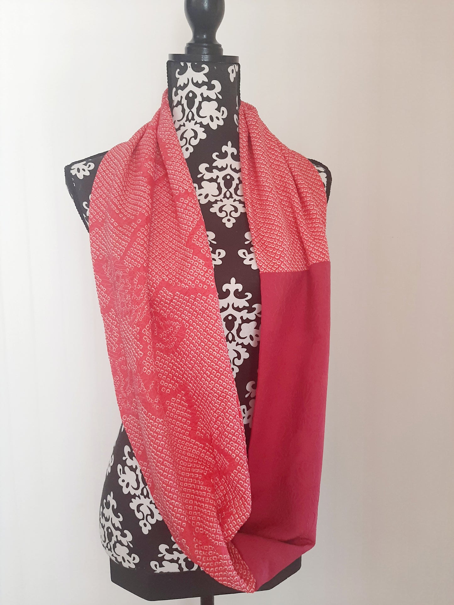 Vintage kimono Shibori silk snood