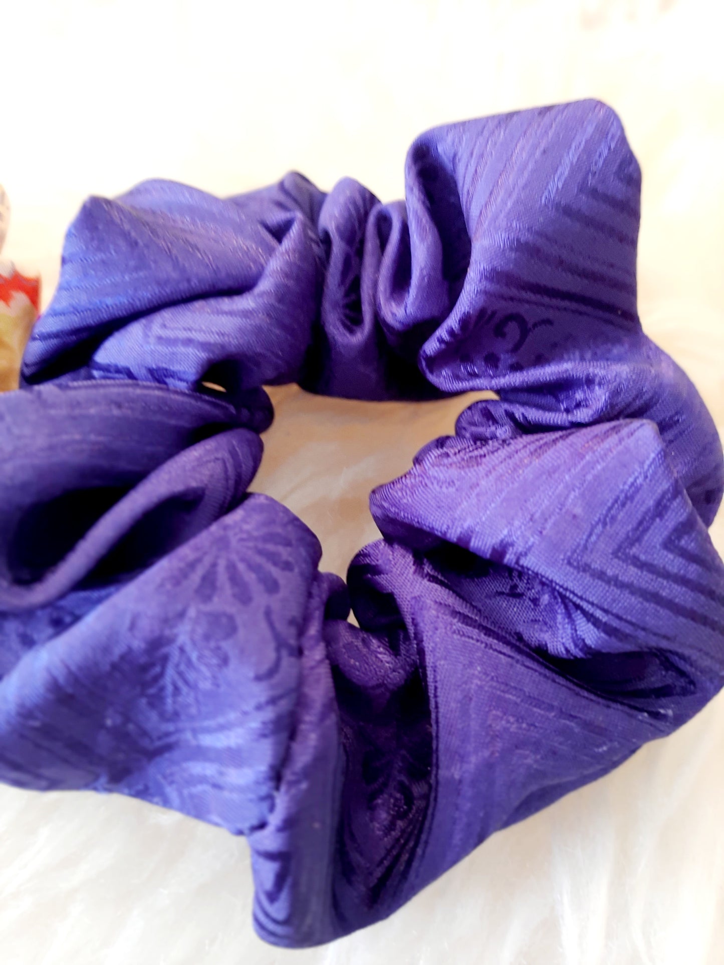 Vintage kimono silk scrunchies