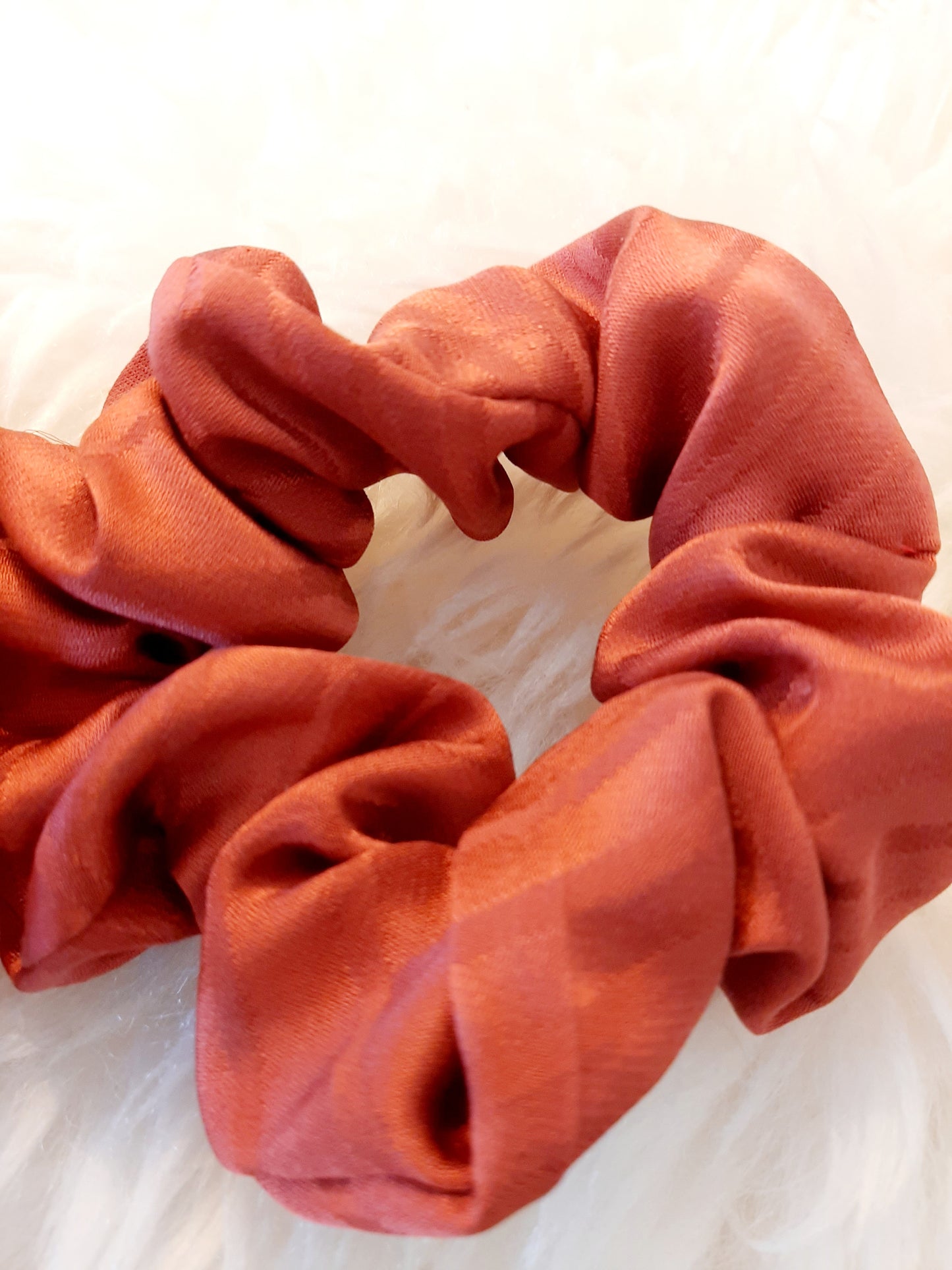 Vintage kimono silk scrunchies