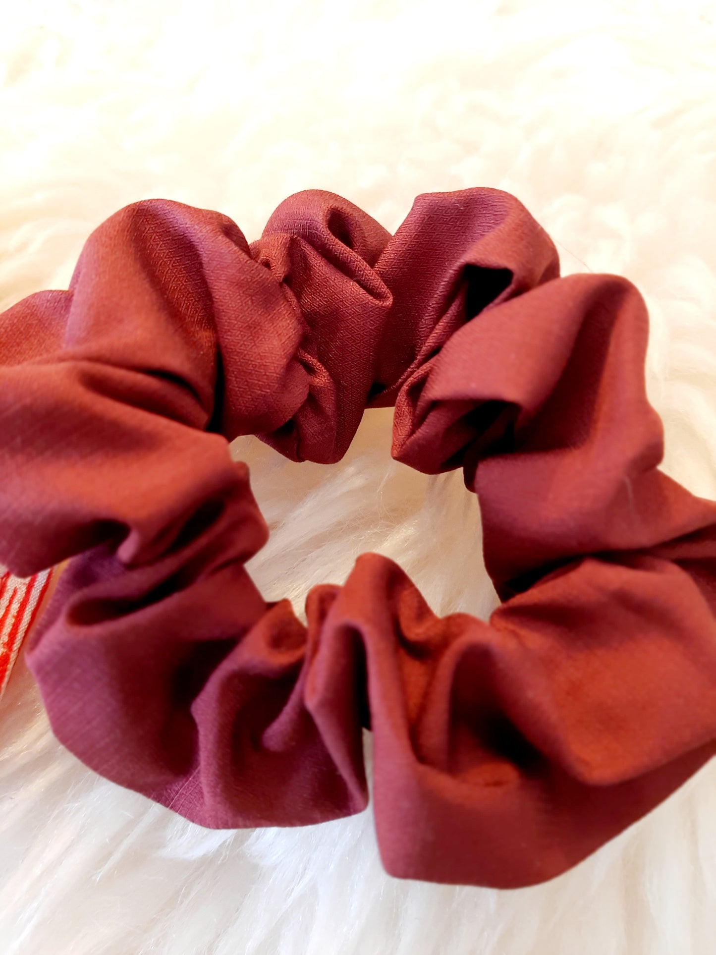 Vintage kimono silk scrunchies