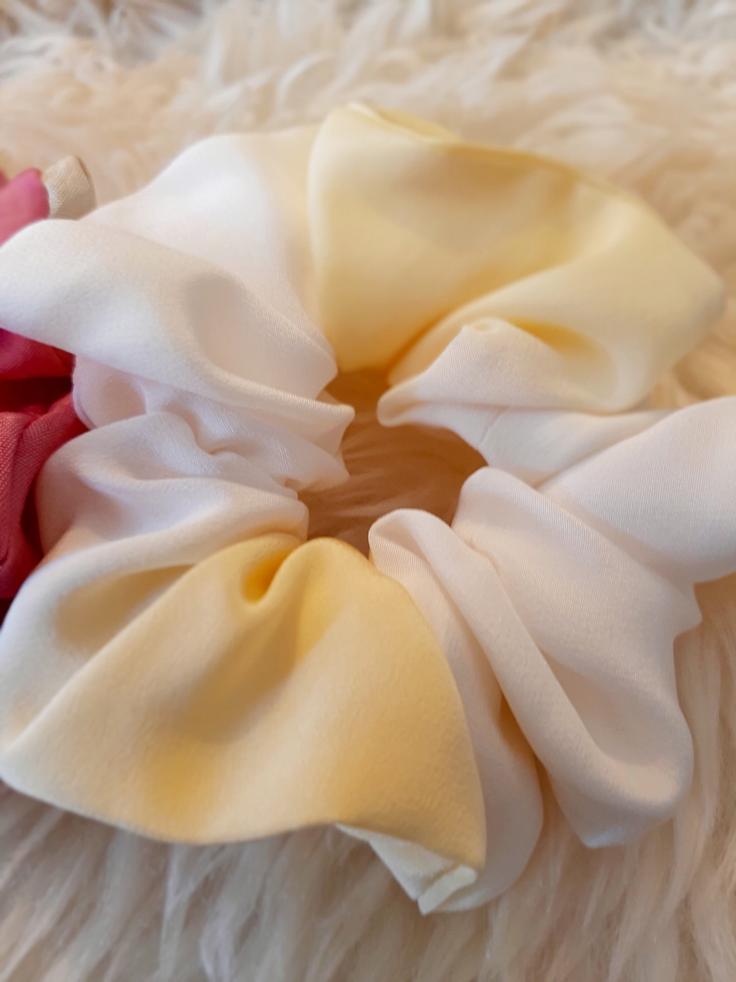 Vintage kimono silk scrunchies