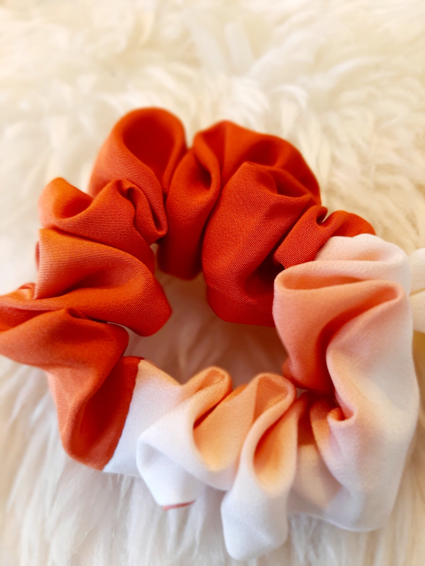 Vintage kimono silk scrunchies