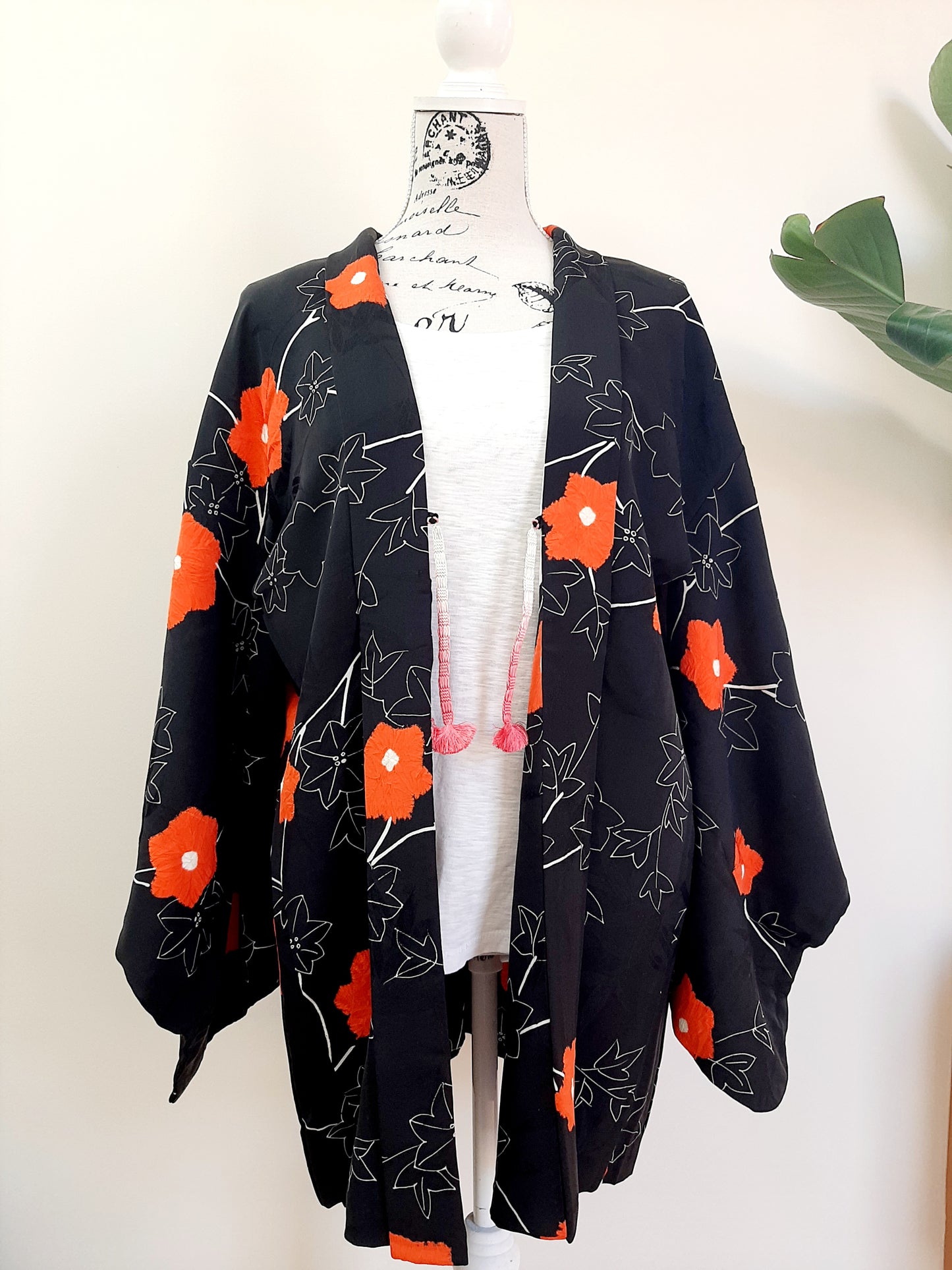 Japanese Vintage Silk Haori, Kimono jacket