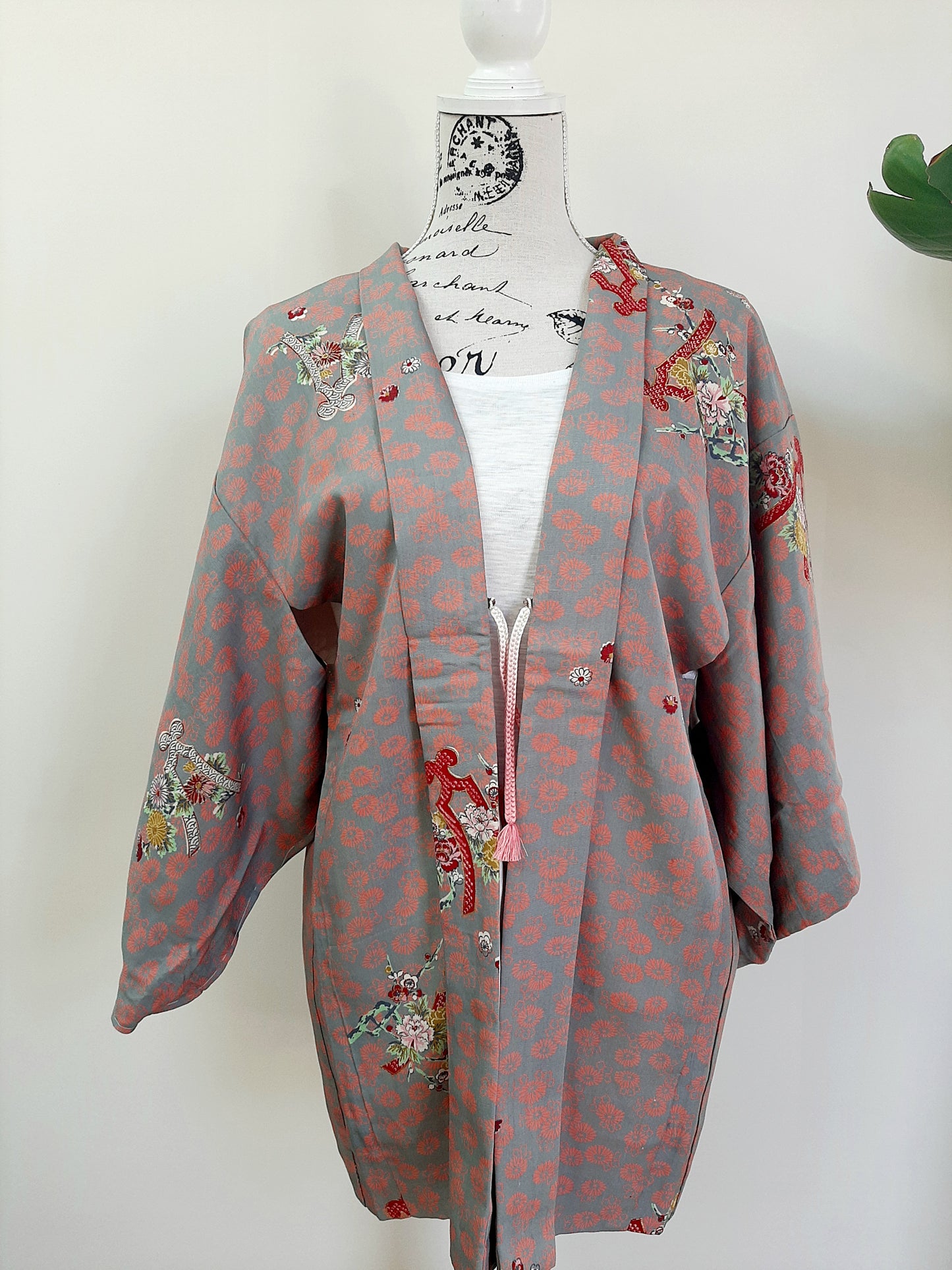 Japanese Vintage Silk Haori, Kimono jacket