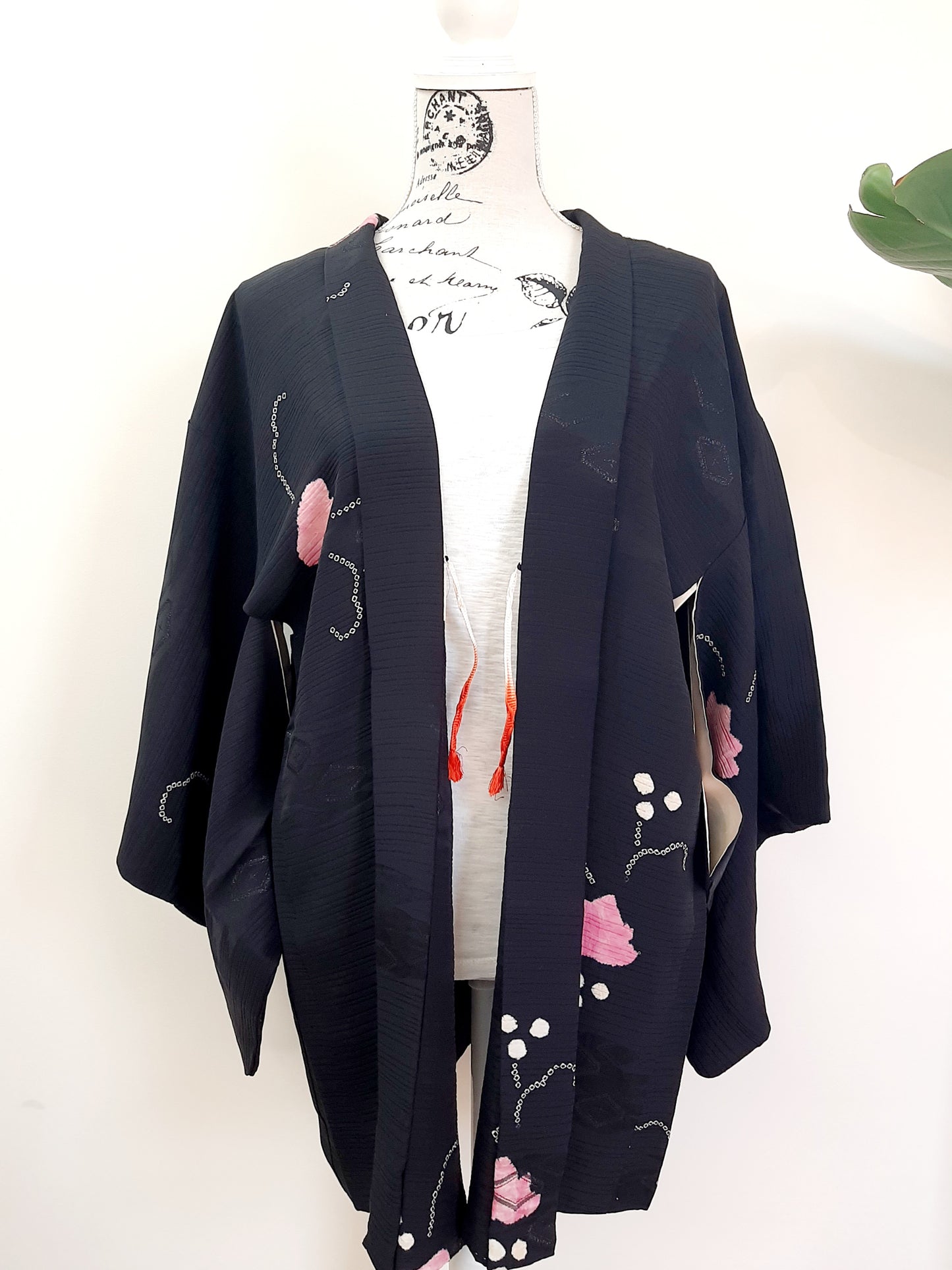 Japanese Vintage Silk Haori, Kimono jacket