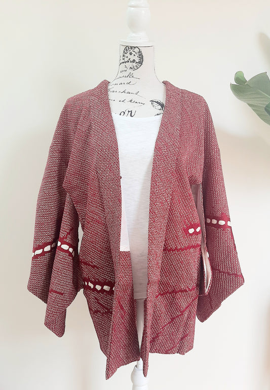 Japanese Vintage Silk Haori, Kimono jacket