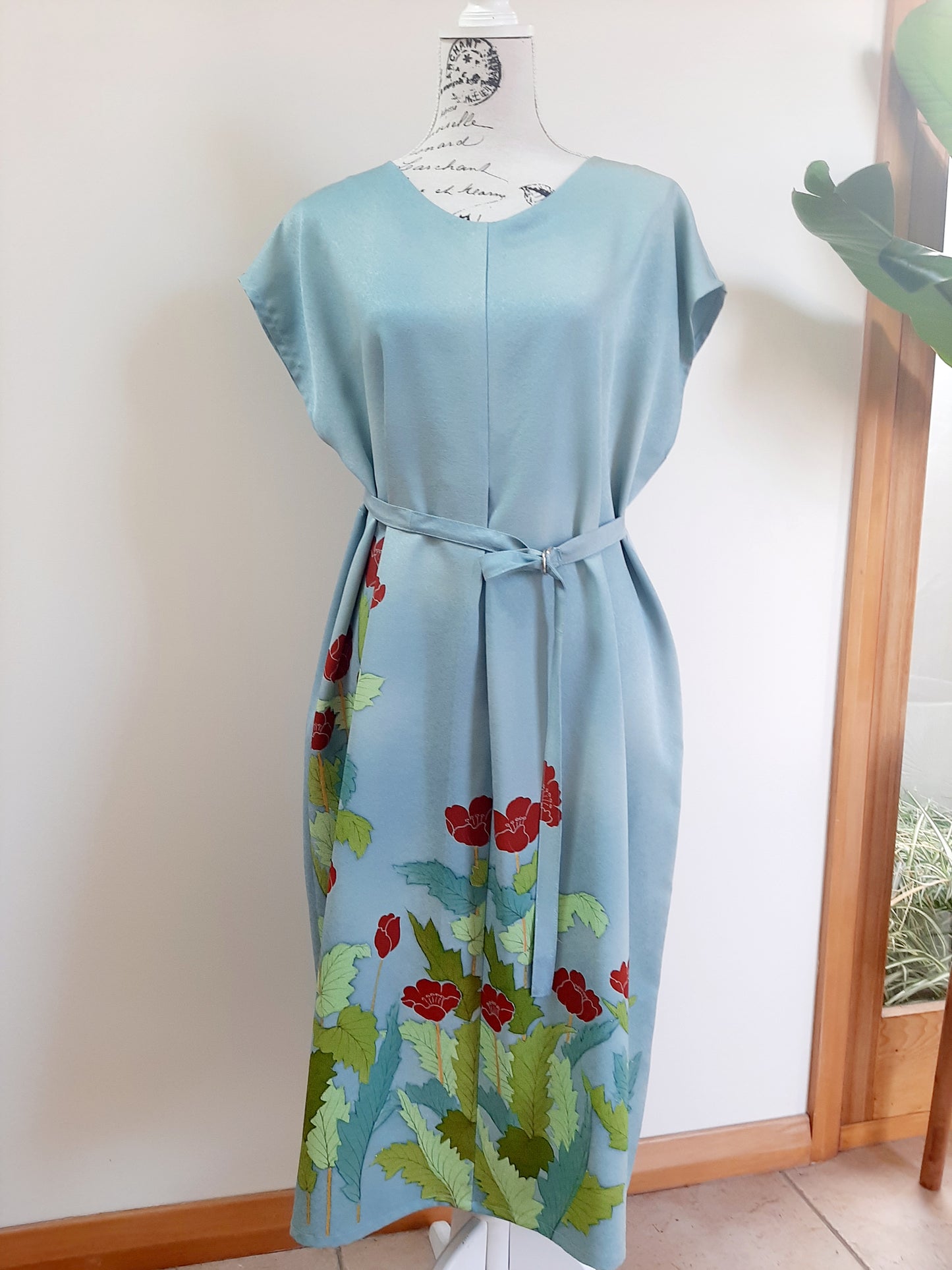 Vintage kimono silk dress