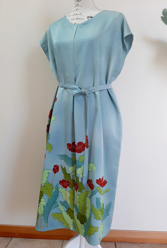 Vintage kimono silk dress