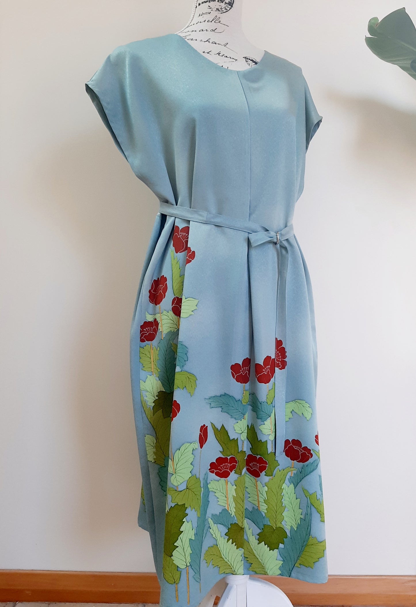 Vintage kimono silk dress