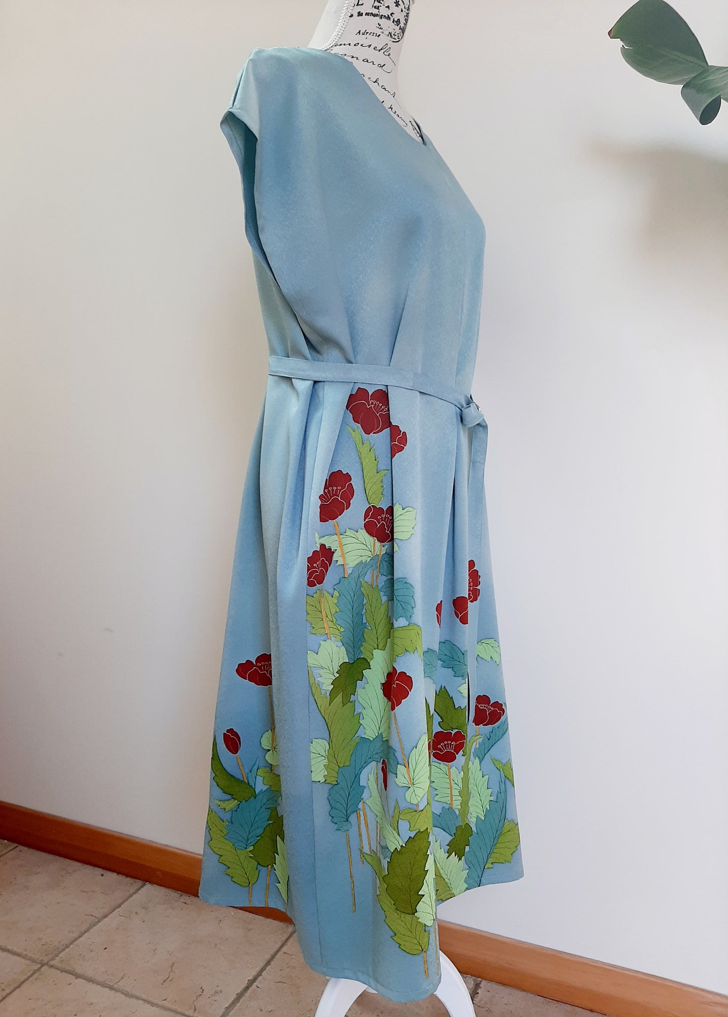 Vintage kimono silk dress