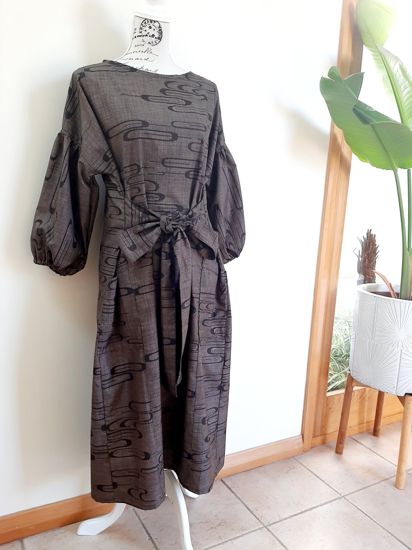 Vintage kimono silk dress