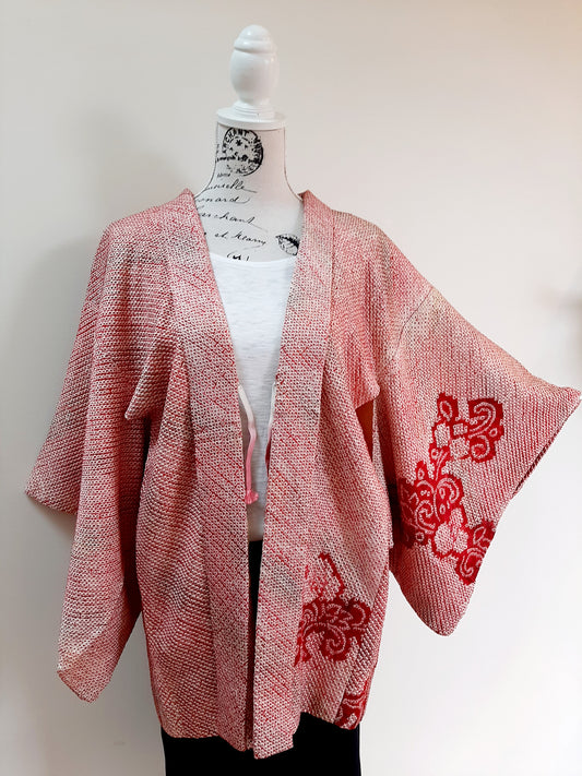 Japanese Vintage Silk Haori, Kimono jacket