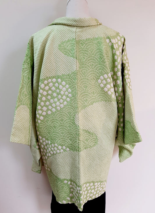 Japanese Vintage Silk Haori, Kimono jacket