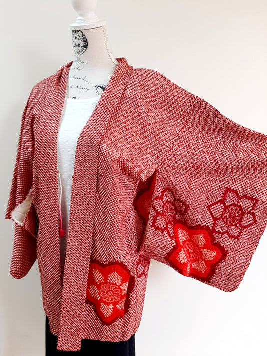 Japanese Vintage Silk Haori, Kimono jacket