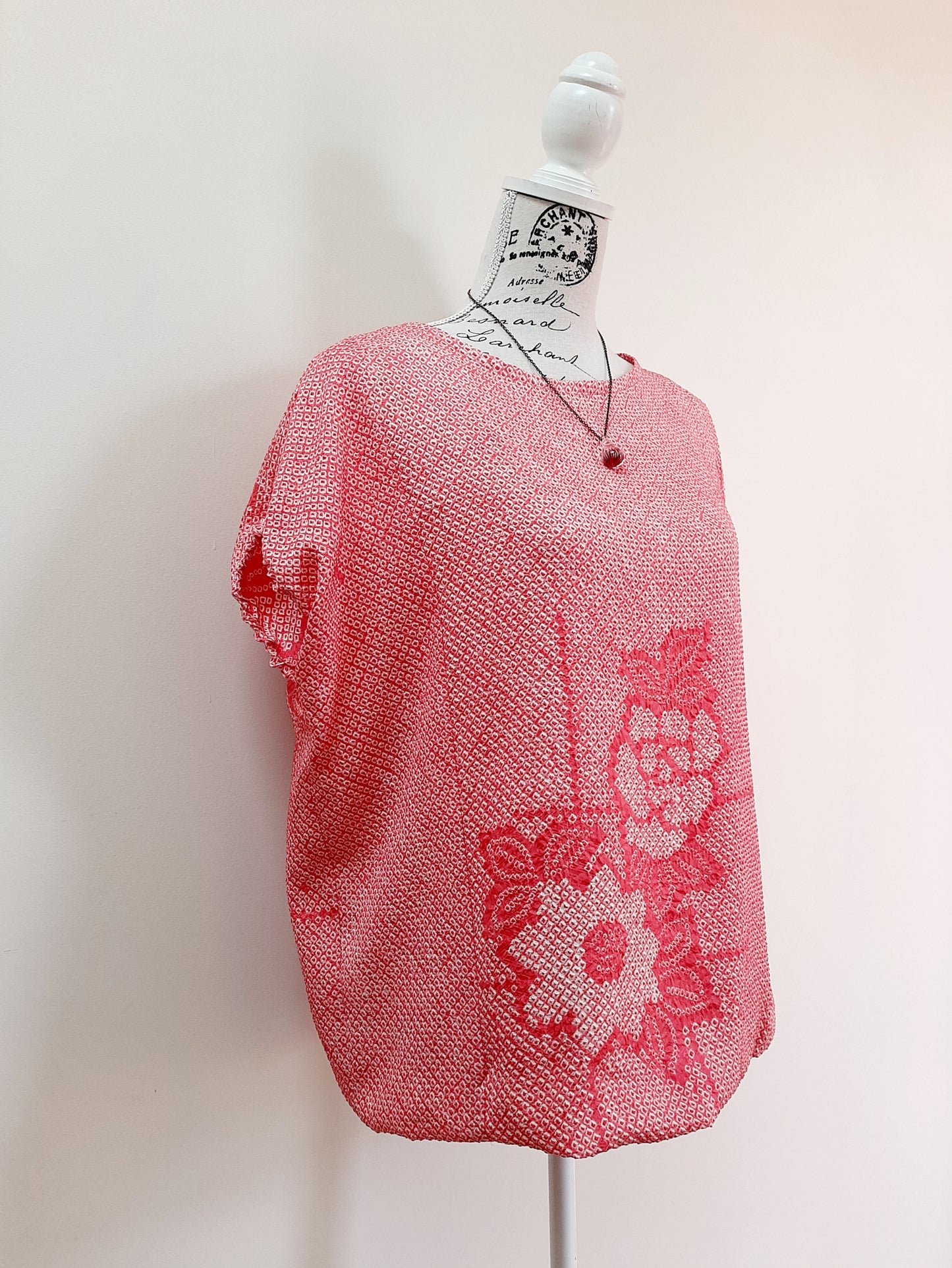 Vintage kimono Shibori silk top