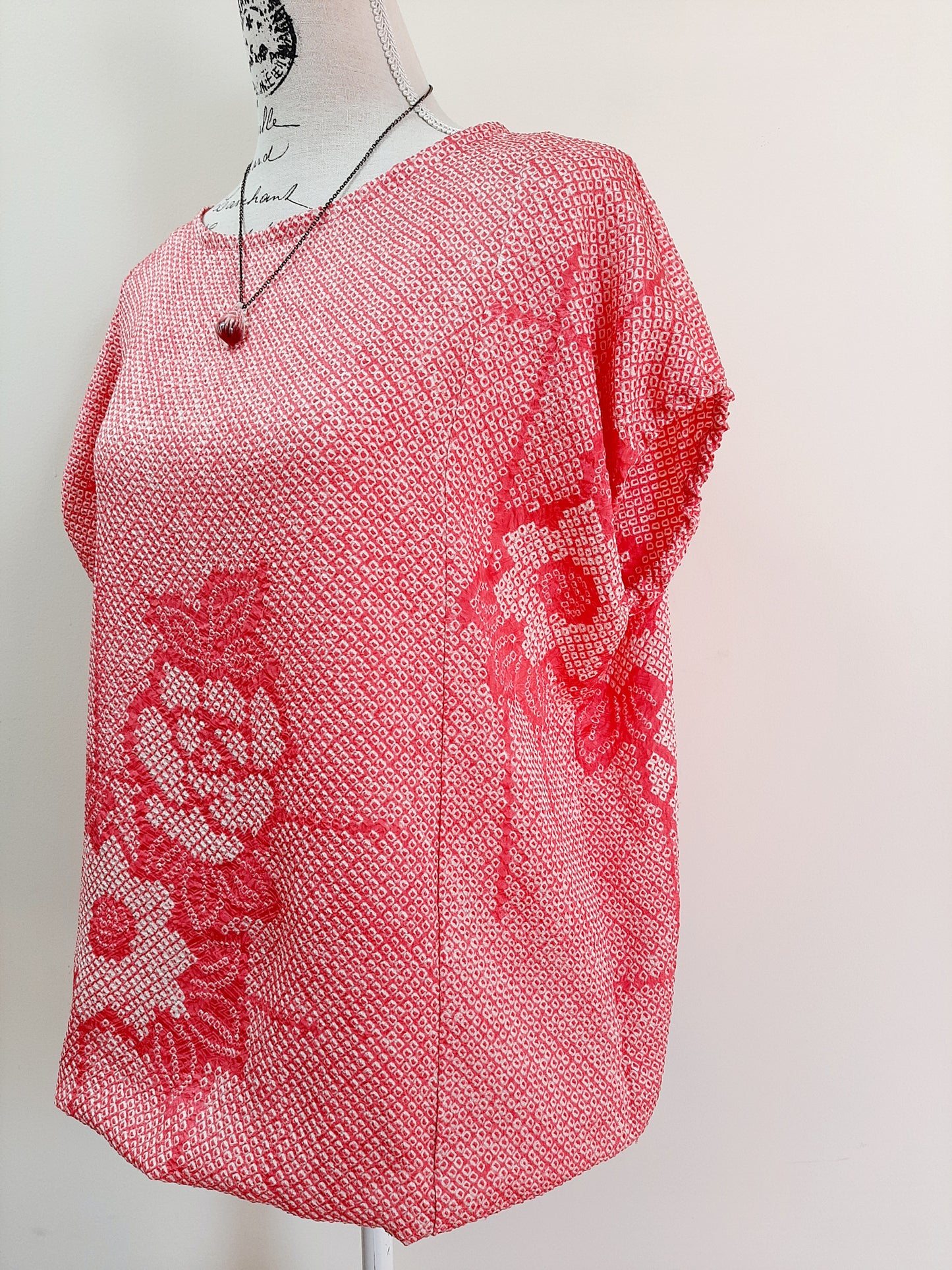 Vintage kimono Shibori silk top