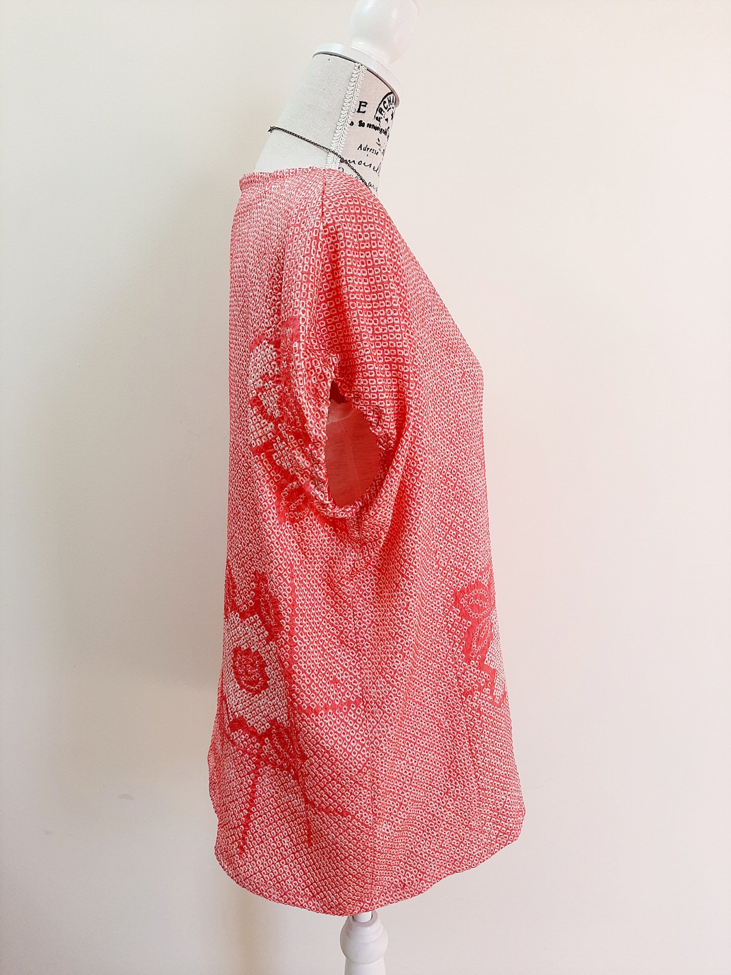 Vintage kimono Shibori silk top