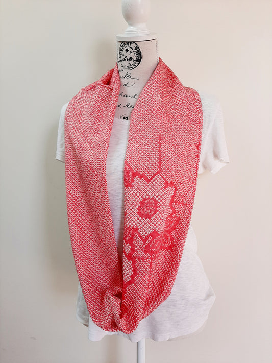 Vintage kimono silk snood