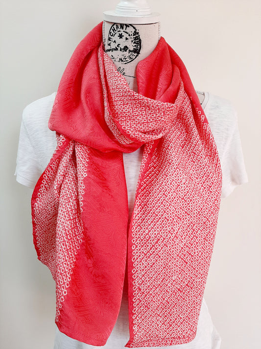 Vintage kimono silk scarf