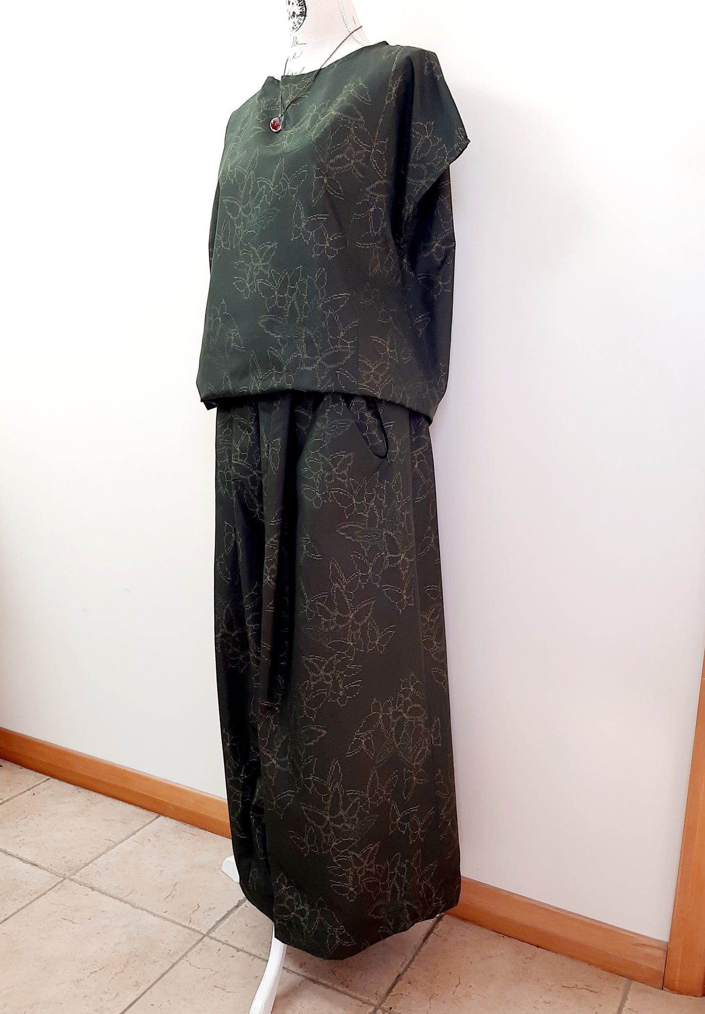 Vintage Kimono Wide Pants