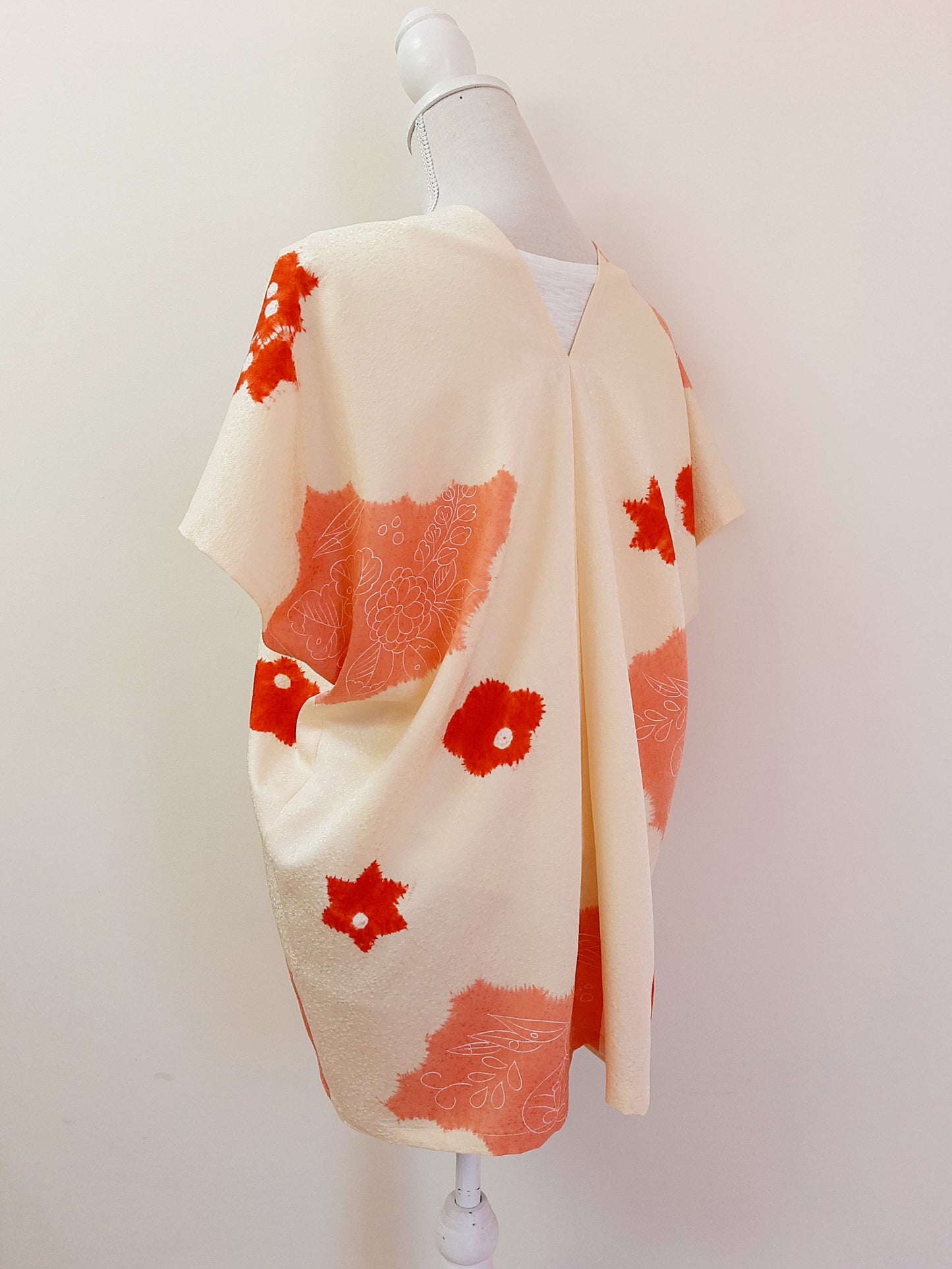 Vintage kimono silk top
