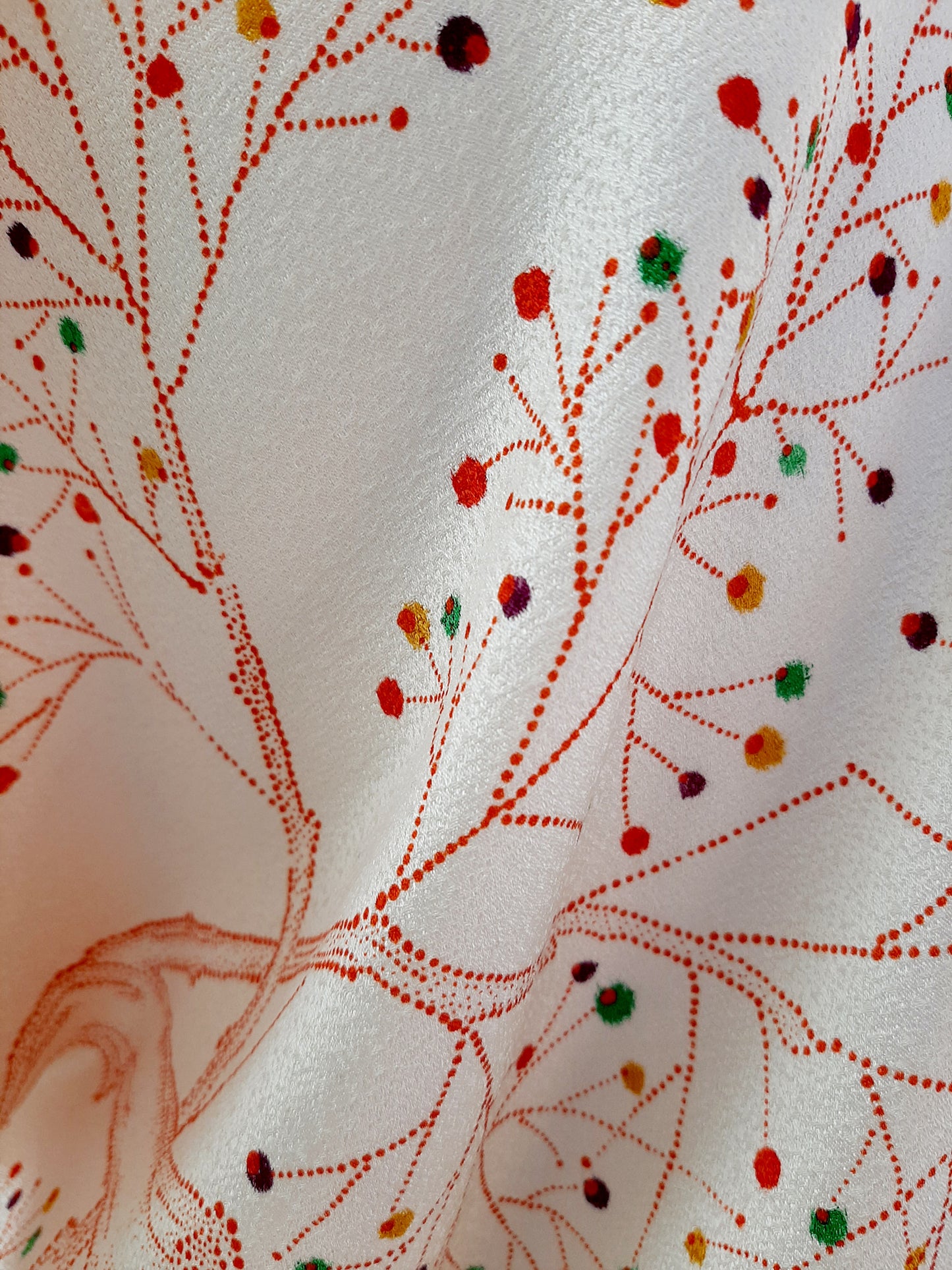 Vintage kimono silk top