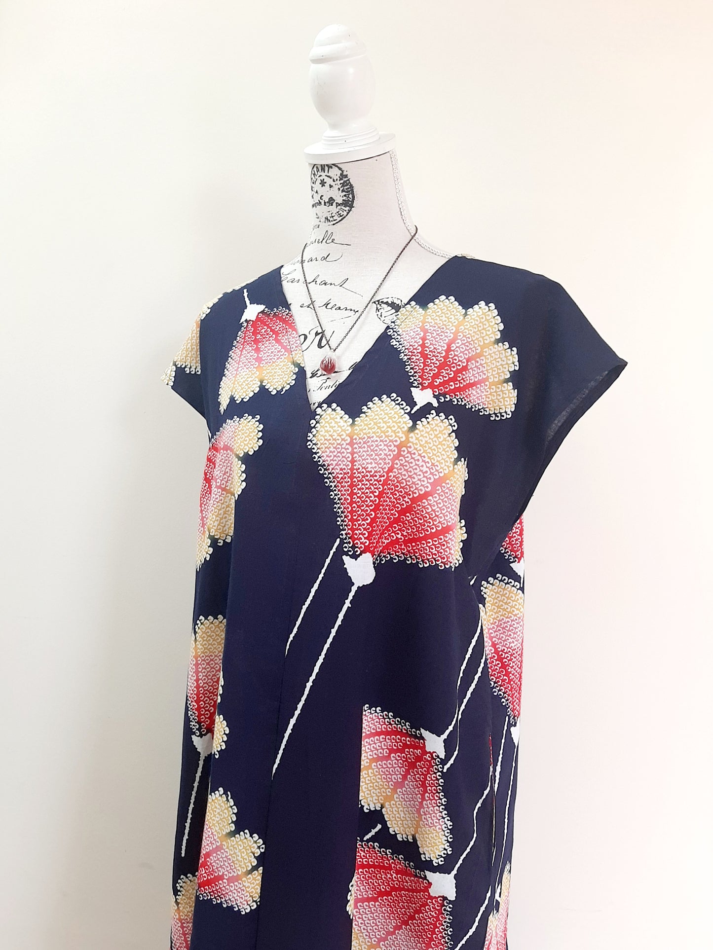 Vintage kimono cotton dress