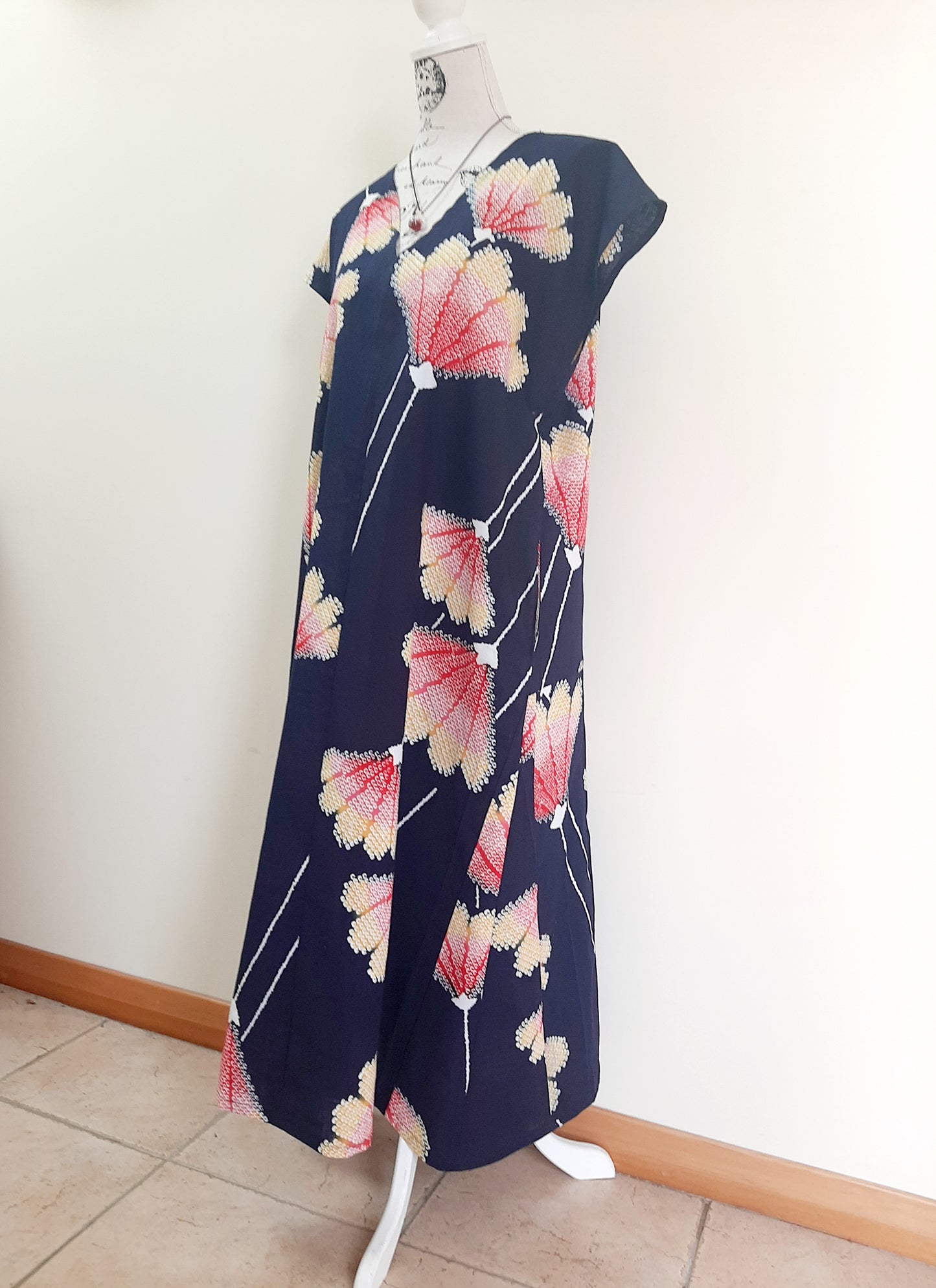 Vintage kimono cotton dress