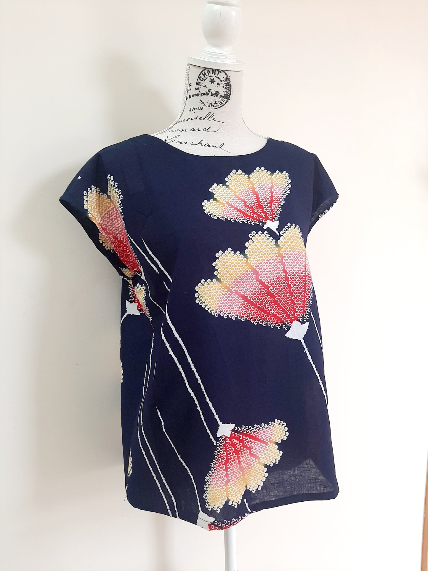 Vintage kimono Cotton top