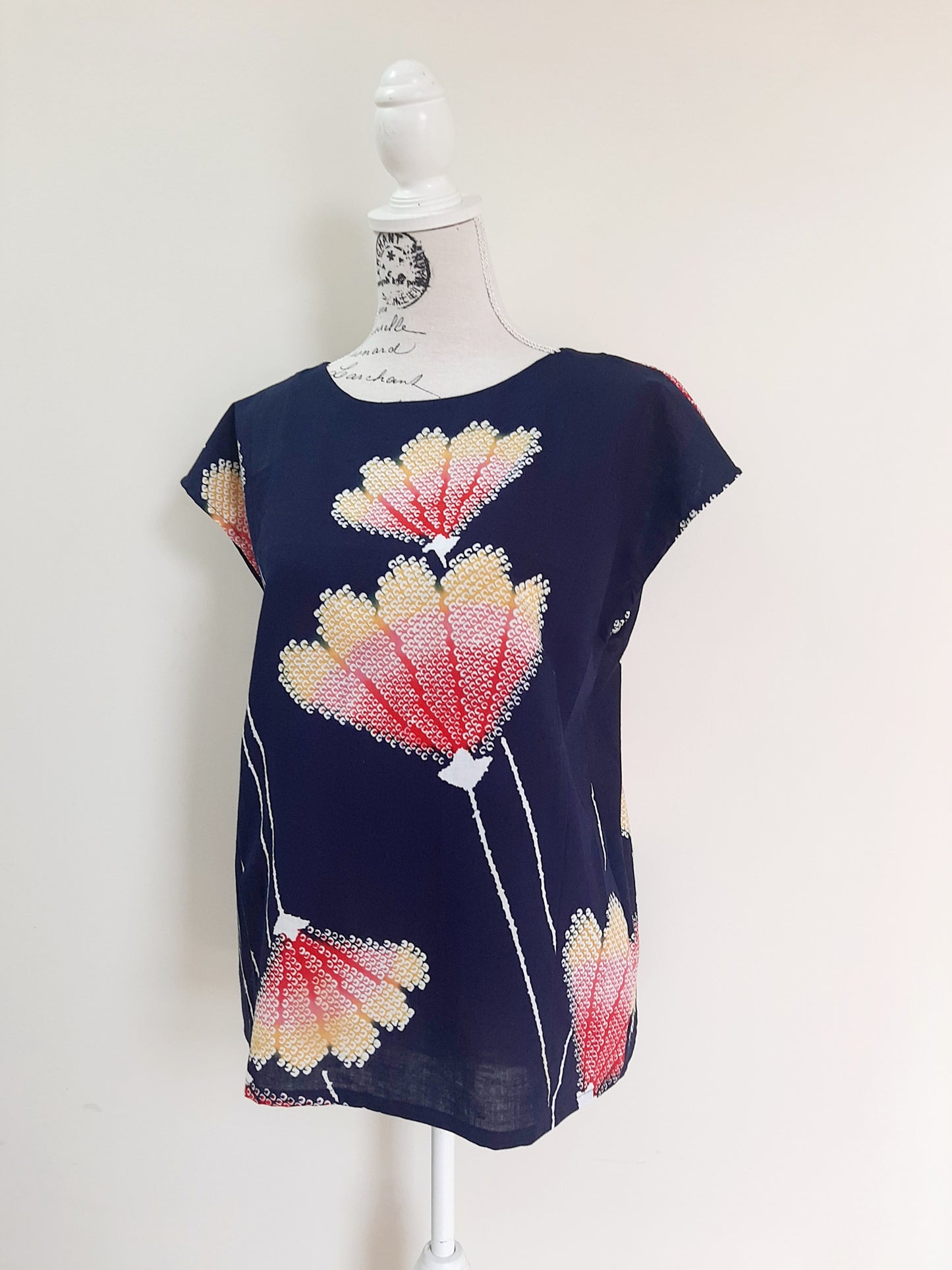 Vintage kimono Cotton top