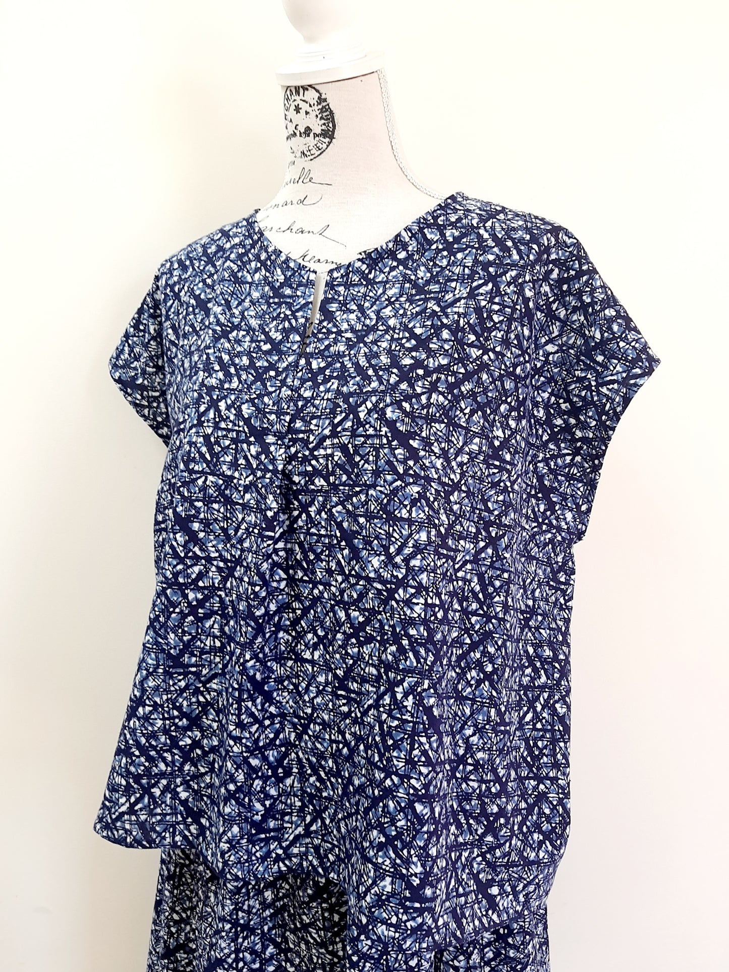 Vintage kimono cotton top