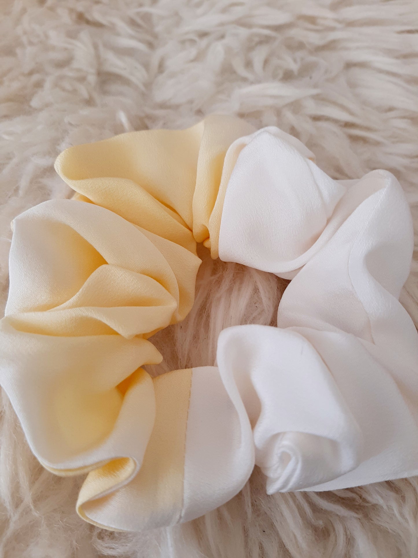 Vintage kimono silk scrunchies