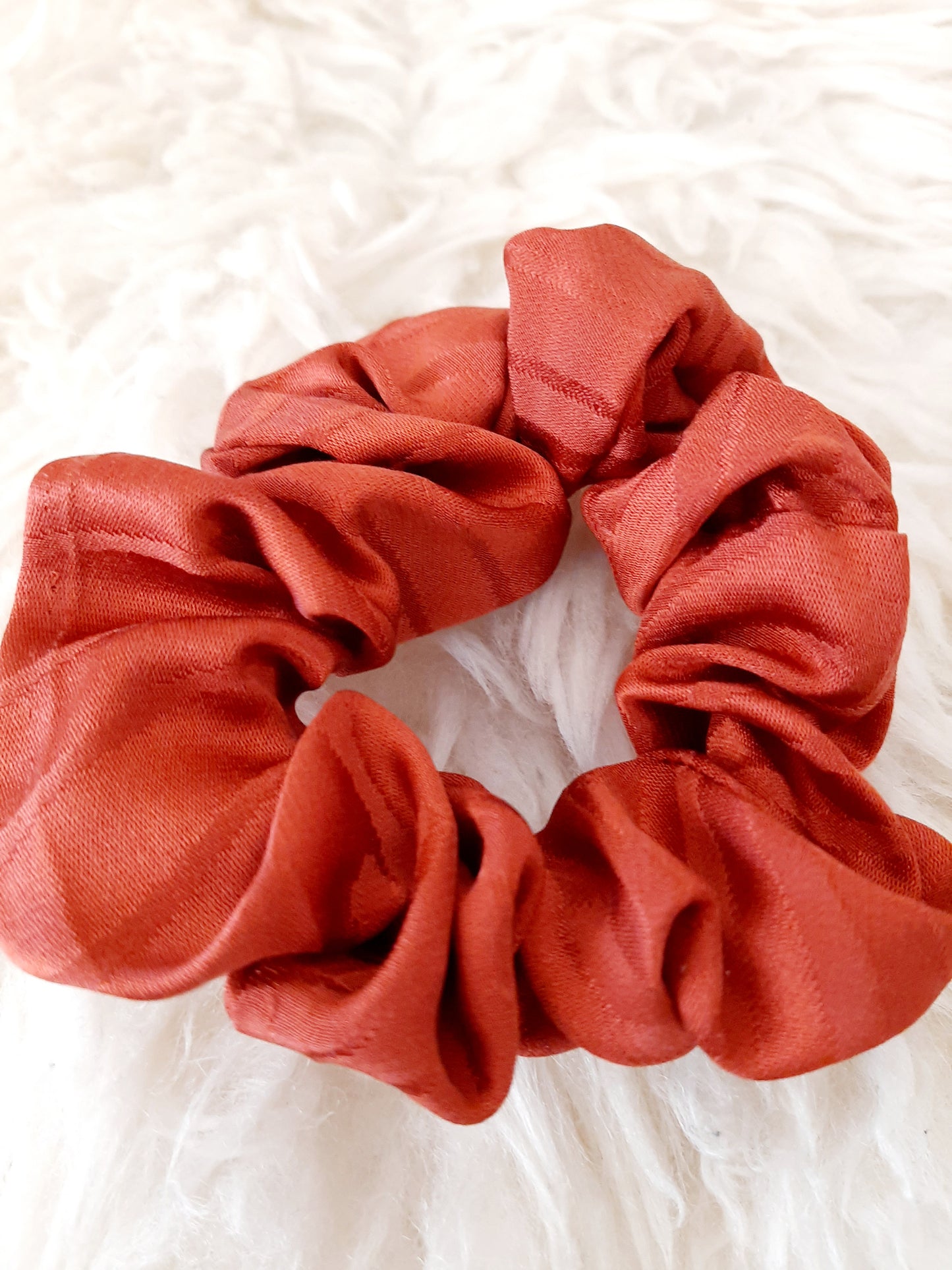 Vintage kimono silk scrunchies