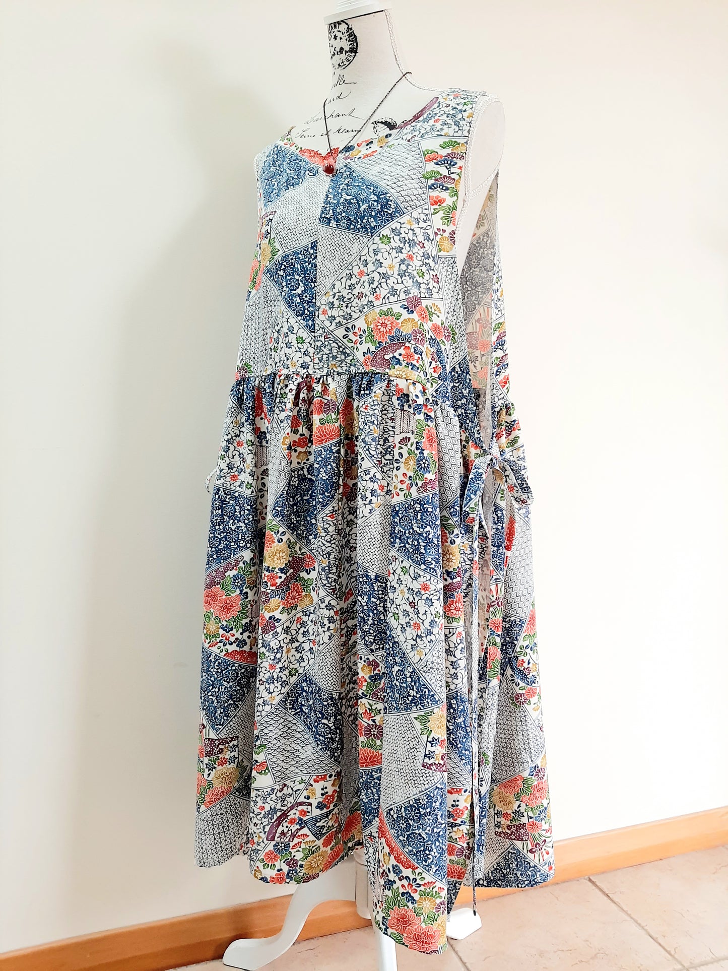 Vintage kimono silk dress