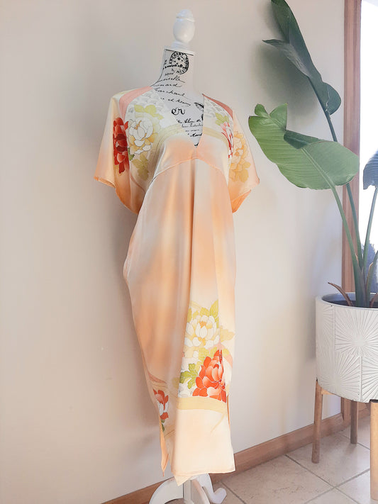 Vintage Kimomo Silk Dress