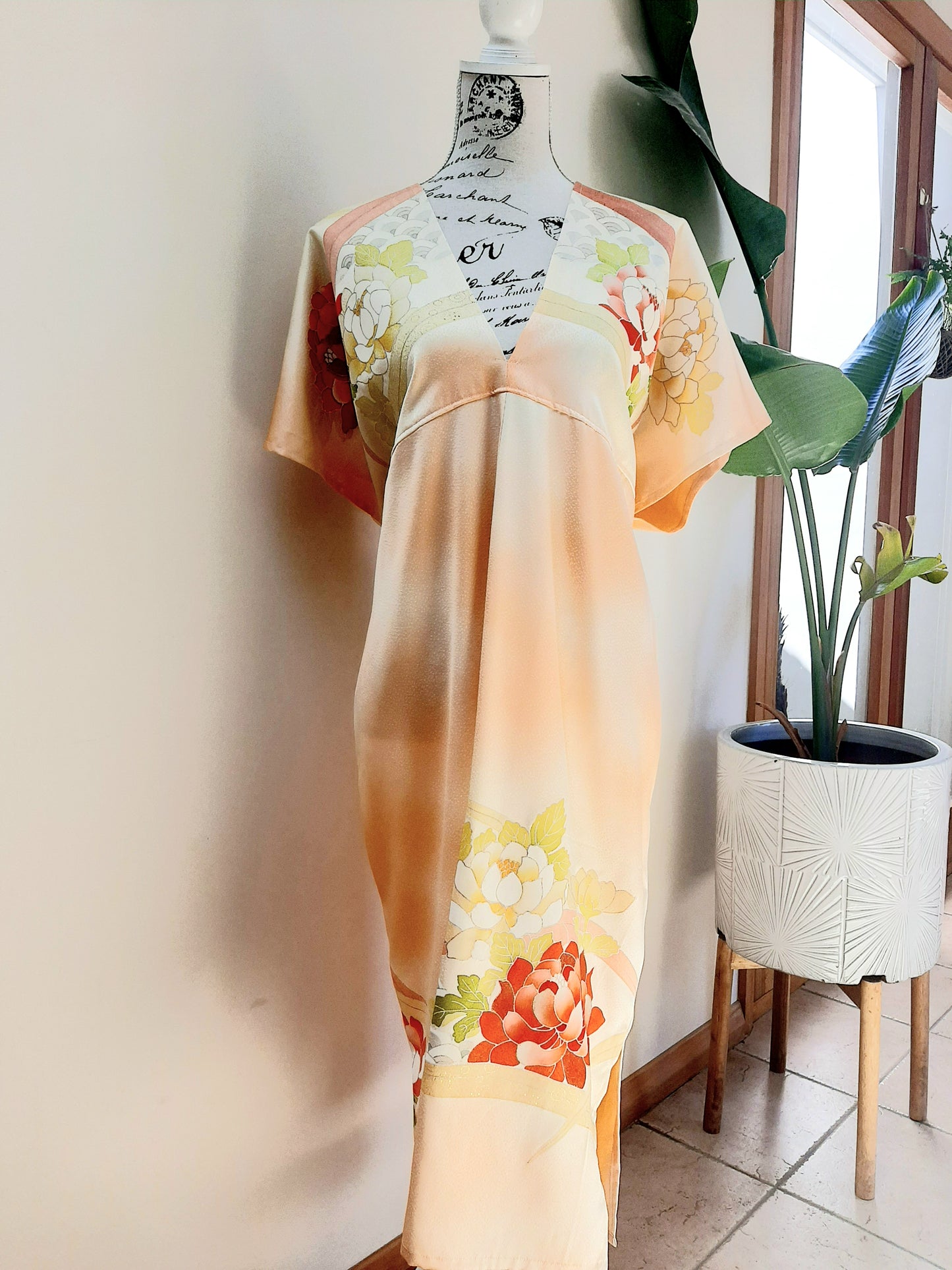 Vintage Kimomo Silk Dress