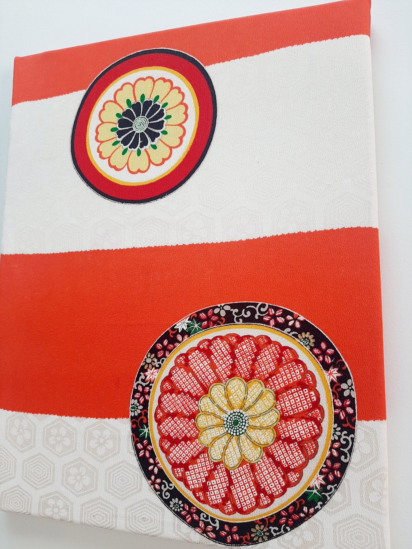 A set of Vintage Kimono canvas wall art
