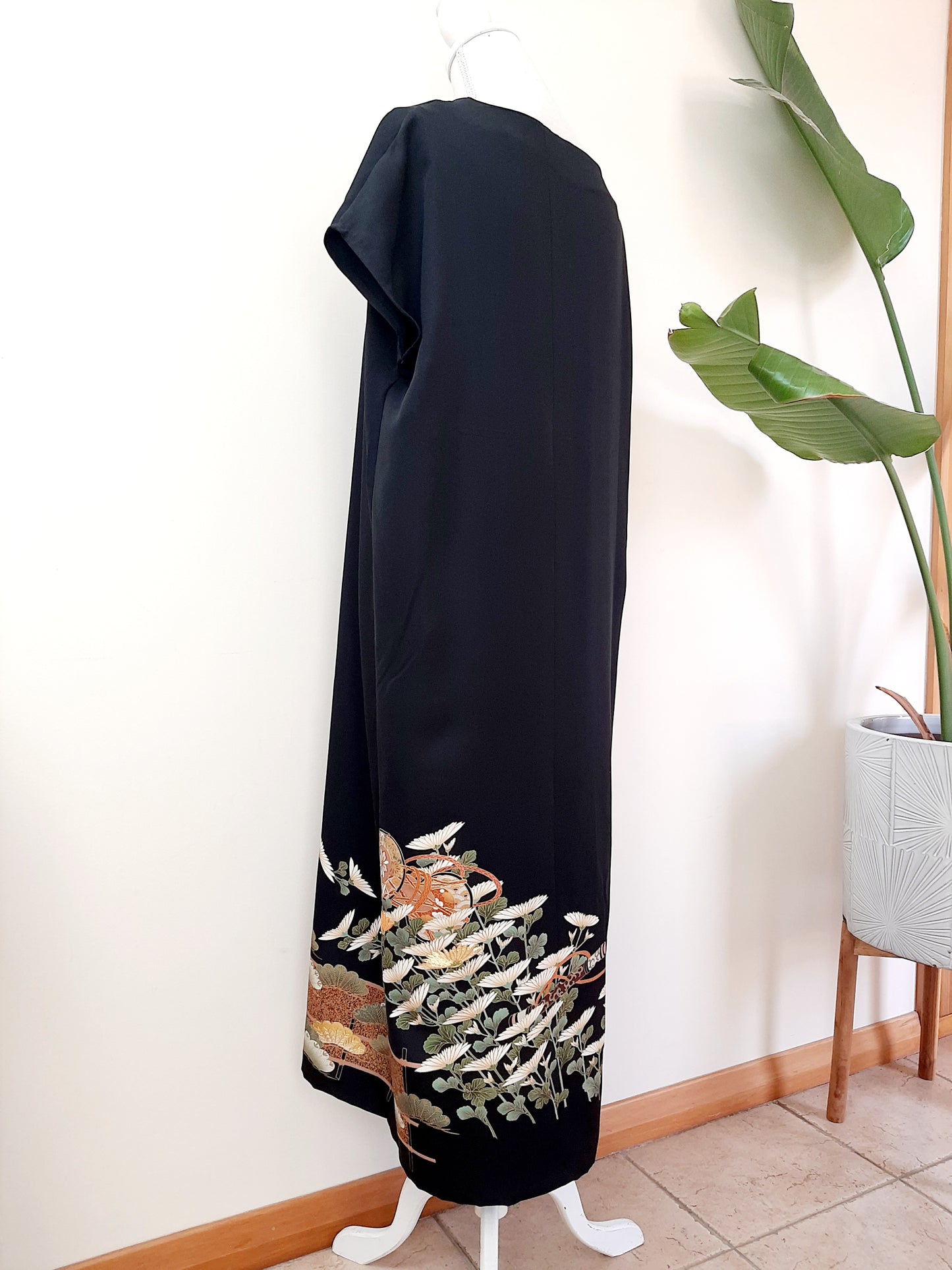 Vintage kimono silk dress