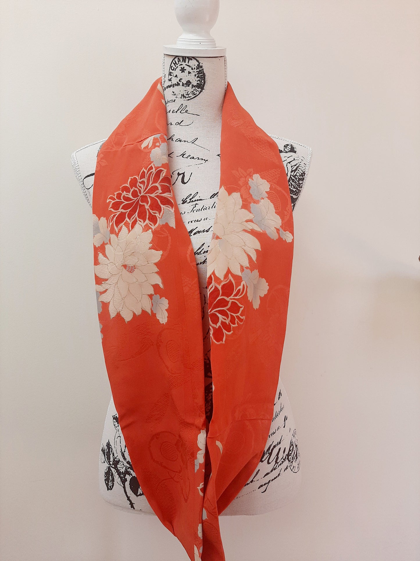 Vintage kimono silk snood