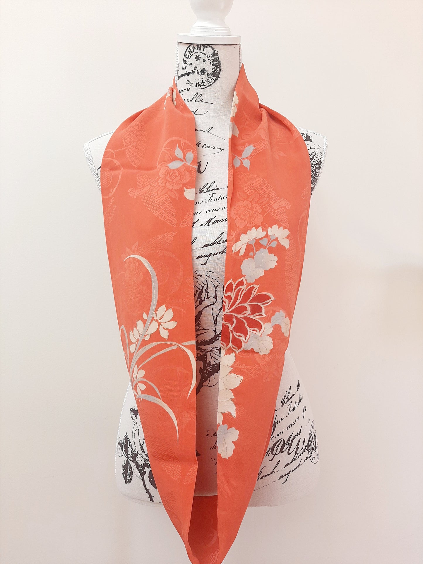 Vintage kimono silk snood