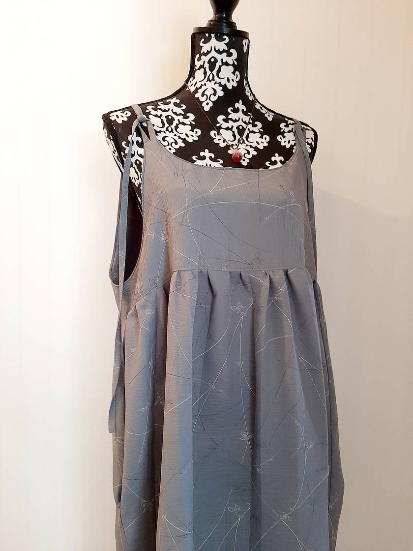 Vintage kimono silk camisole dress