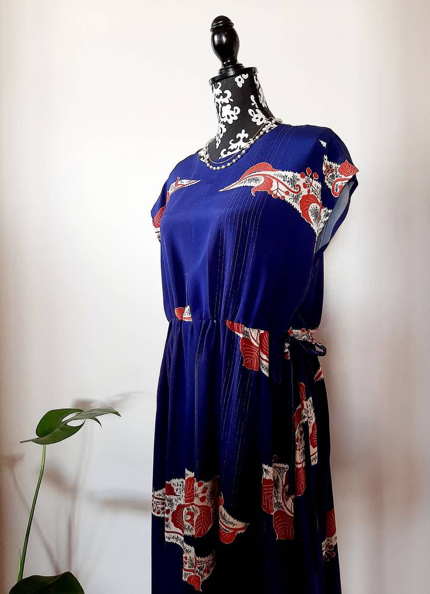 Vintage kimono silk dress