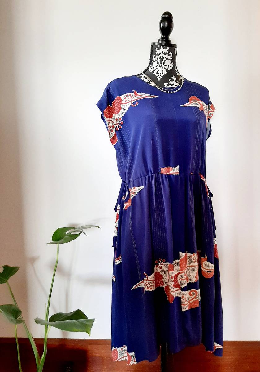 Vintage kimono silk dress